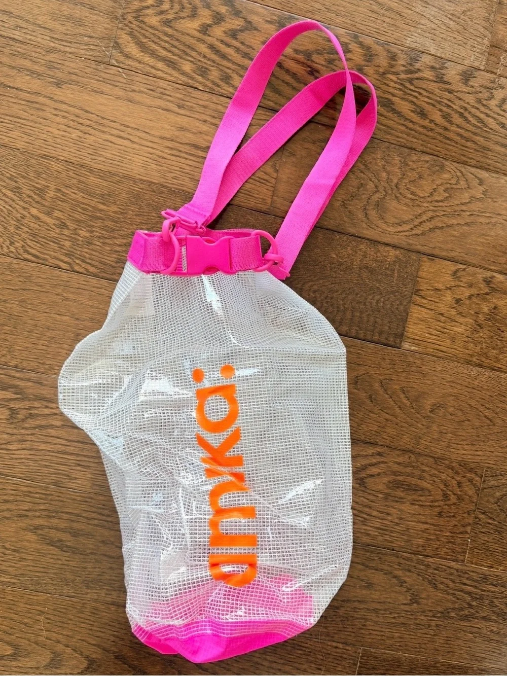 Amika Limited Edition Clear Mesh Crossbody Bag Hot Pink Orange Y2K
